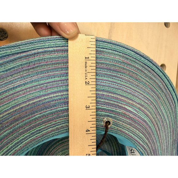 SunGrubbies Rachel UPF 50 Sun Hat Removable Chinstrap Purple Blue $59 Medium - Picture 10 of 11